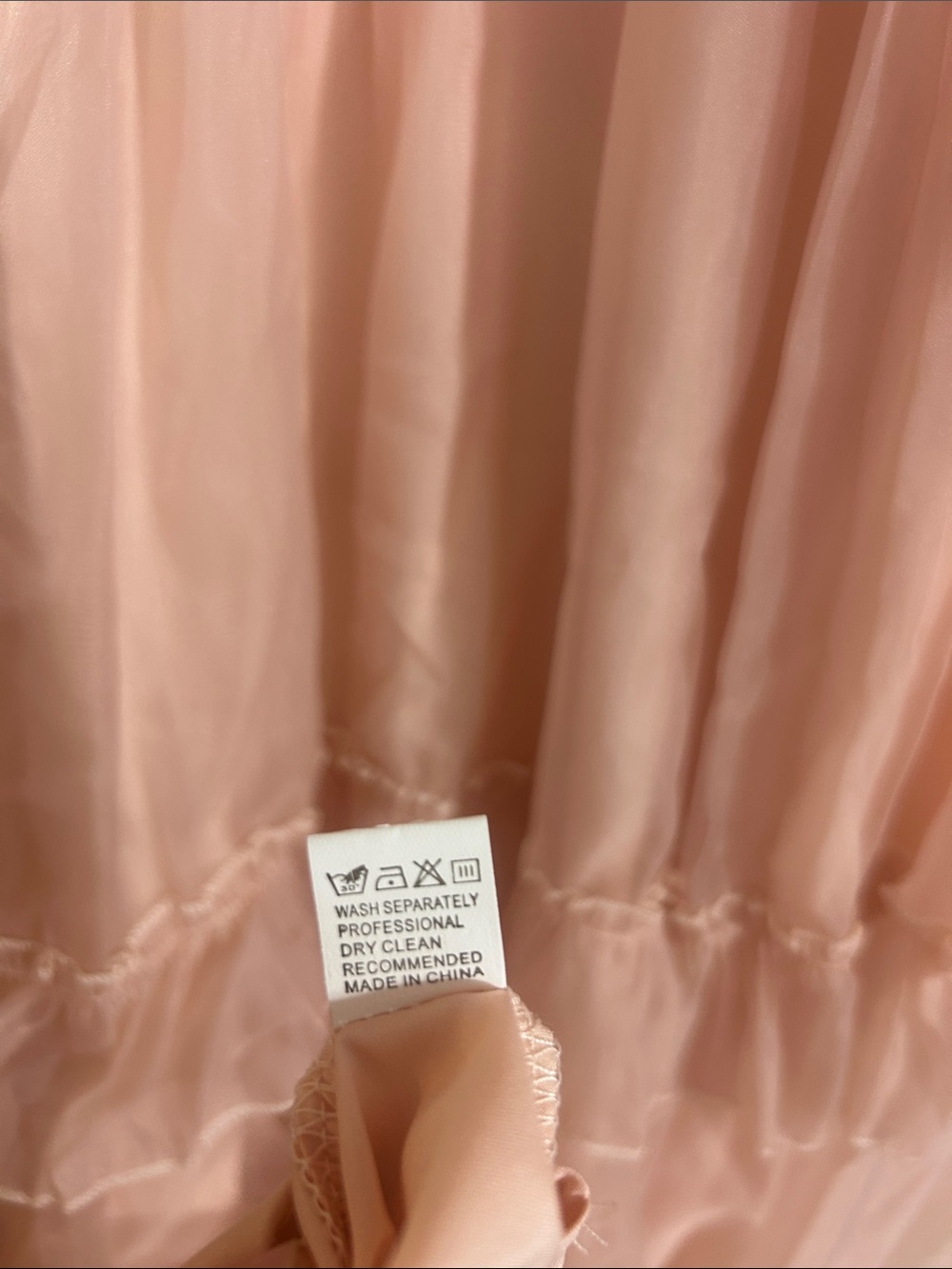 Pink Ruffle Maxi Dress Like New - Picture 10 of 15